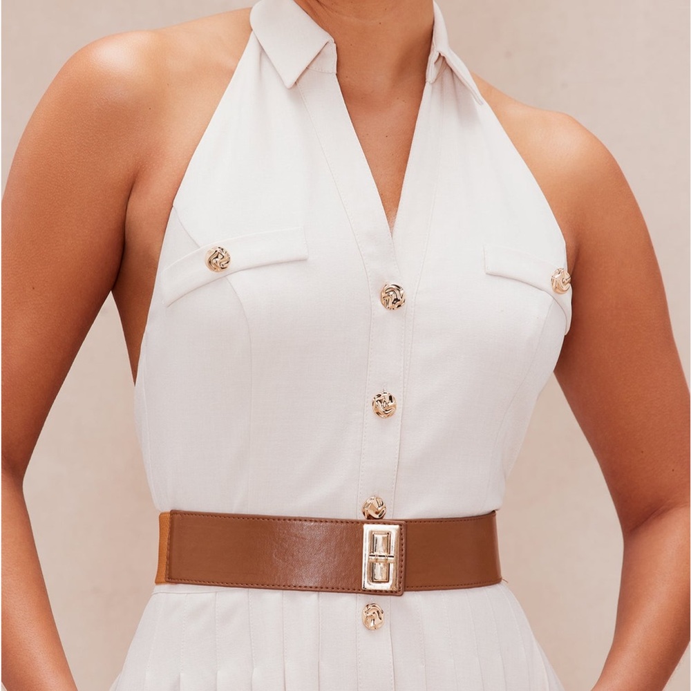 Maya Pleated Maxi Dress - Picture 3 of 4